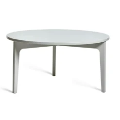 Mavis Soffbord-Höllviken Soffbord Ø80x41 cm, Vitpigmenterad Ek/Carraramarmor