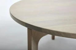 Mavis Soffbord-Höllviken Soffbord Ø80x41 cm, Vitpigmenterad Ek/Carraramarmor