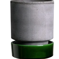 Hoff Kruka Med Fat Grå/Grön Ø21 cm