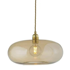 EBB & FLOW Pendellampor-Horizon Pendel Ø36 cm, Clear/Silver