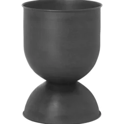 Hourglass Kruka Small, Svart/Mörkgrå