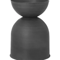 Hourglass Kruka Small, Svart/Mörkgrå