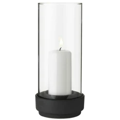 Stelton Ljuslyktor-Hurricane Ljushållare L, Stengods/Glas