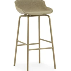 Normann Copenhagen Barstolar & Barpallar-Hyg Barstol 65 cm, Klädd Framsida, Sand