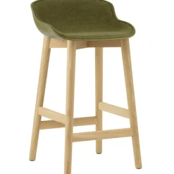 Normann Copenhagen Barstolar & Barpallar-Hyg Barstol 75 cm, Klädd Framsida, Sand / Ek