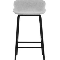 Hyg Barstol 65 cm, Svart Läder / Svart