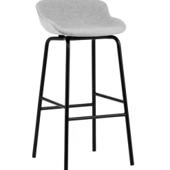 Hyg Barstol 65 cm, Svart Läder / Svart