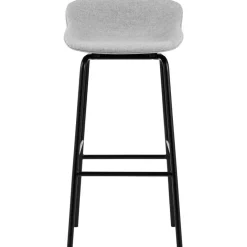 Hyg Barstol 65 cm, Svart Läder / Svart