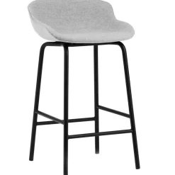 Hyg Barstol 65 cm, Svart Läder / Svart