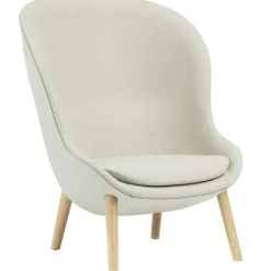 Normann Copenhagen Fåtöljer-Hyg Fåtölj Hög, Mörkgrå / Svart Ek