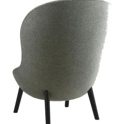 Normann Copenhagen Fåtöljer-Hyg Fåtölj Hög, Mörkgrå / Svart Ek