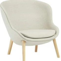 Hyg Fåtölj Låg, Brandy Läder / Ek