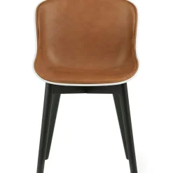 Hyg Stol, Klädd Framsida, Sand / Svart Ek