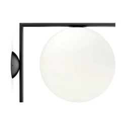 Flos Vägglampor-IC Lights C/W2 Tak/Vägglampa, Black