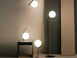 Flos Bordslampor-IC Lights T1 Bordslampa Hög, Brushed Brass