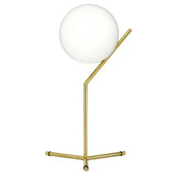 Flos Bordslampor-IC Lights T1 Bordslampa Hög, Brushed Brass