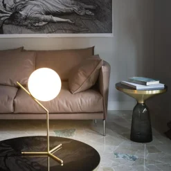 Flos Bordslampor-IC Lights T1 Bordslampa Hög, Brushed Brass