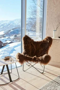 Iceland Mariposa Butterfly Chair, Wild Brown/Black