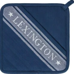 Lexington Grytlappar & Grytvantar-Icons Organic Cotton Jacquard Star Grytlapp, Svart / Vit