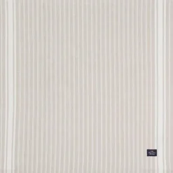 Lexington Servetter & Tillbehör-Icons Striped Organic Cotton Oxford Servett, Beige / Vit