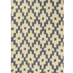 Ikat Kökshandduk 50x70 cm, Ink Blue / Off-