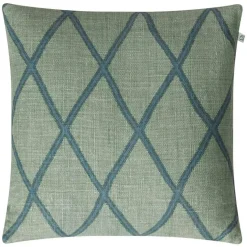 Ikat Orissa Kuddfodral 50x50, Aqua/Heaven Blue