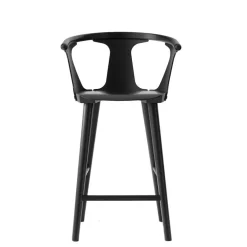 &Tradition Barstolar & Barpallar-In Between Barstol Sk7, Svartlackad Ek