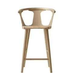 &Tradition Barstolar & Barpallar-In Between Barstol Sk7, Svartlackad Ek