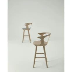 &Tradition Barstolar & Barpallar-In Between Barstol Sk7, Svartlackad Ek