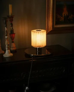 DCWéditions Bordslampor-In the Sun 220 Bordslampa, Silver / Silvrigt Mesh