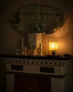 DCWéditions Bordslampor-In the Sun 220 Bordslampa, Silver / Silvrigt Mesh