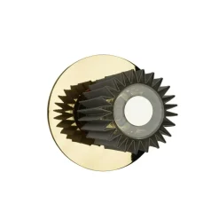 In The Sun 190 Vägglampa, Silver/Silver