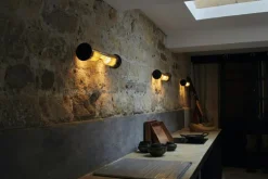 DCWéditions Vägglampor|Plafonder-In The Tube 100-500 Vägglampa, Svart / Guldreflektor / Guldnät