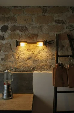 DCWéditions Vägglampor|Plafonder-In The Tube 100-500 Vägglampa, Svart / Guldreflektor / Guldnät