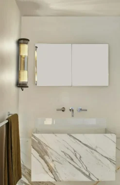 DCWéditions Vägglampor|Plafonder-In The Tube 100-500 Vägglampa, Svart / Guldreflektor / Guldnät