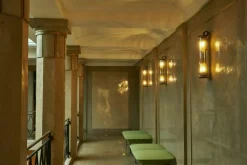 DCWéditions Vägglampor|Plafonder-In The Tube 100-500 Vägglampa, Svart / Guldreflektor / Guldnät