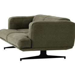 &Tradition 3-Sitssoffor-Inland AV23 3-sitssoffa, Noble Konjak Läder / Polerad Aluminium