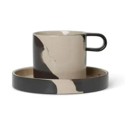 Inlay Kopp Med Fat, Sand / Brun