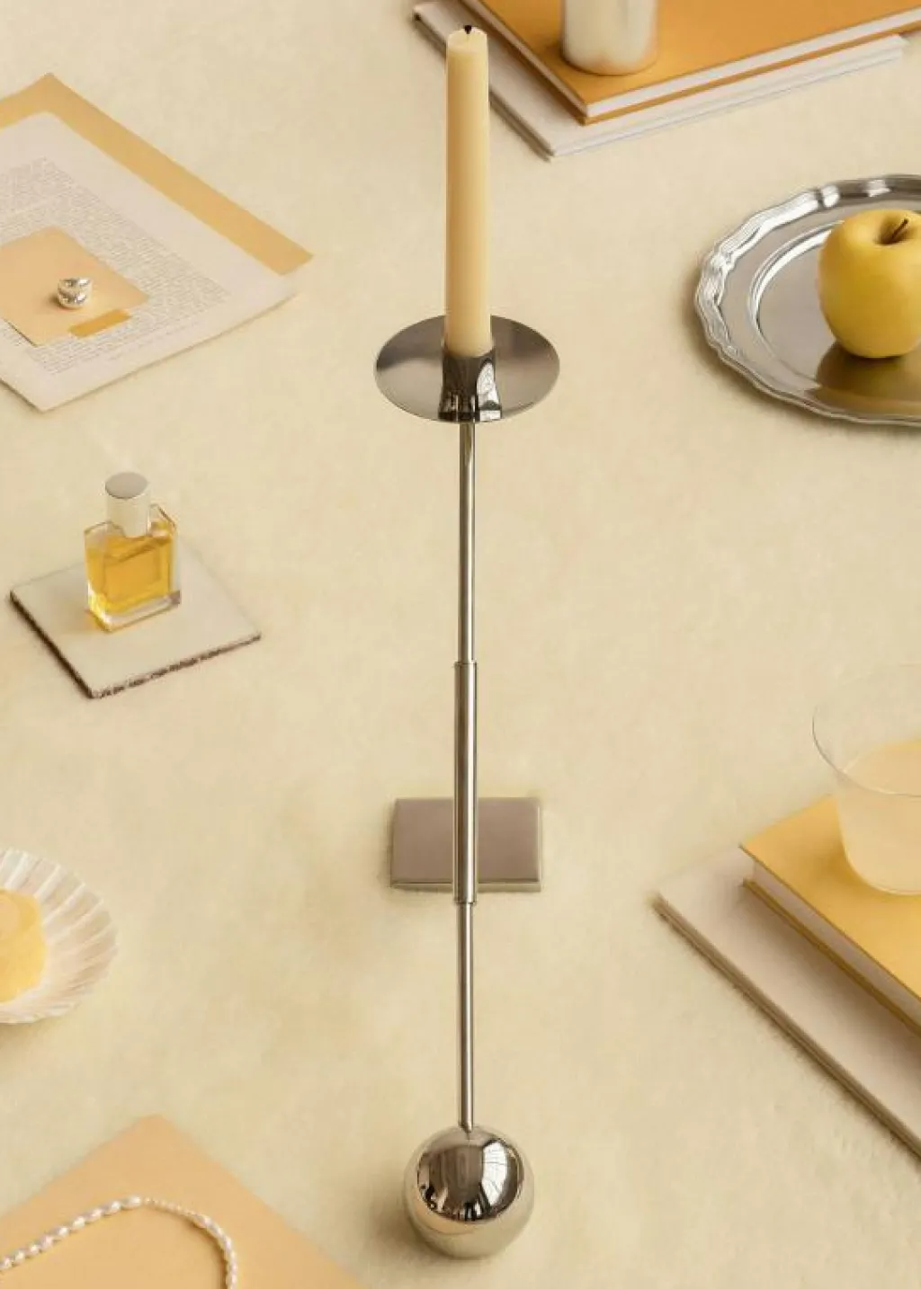 Audo Copenhagen Ljuslyktor-Interconnect Ljusstake Small, Rostfritt Stål