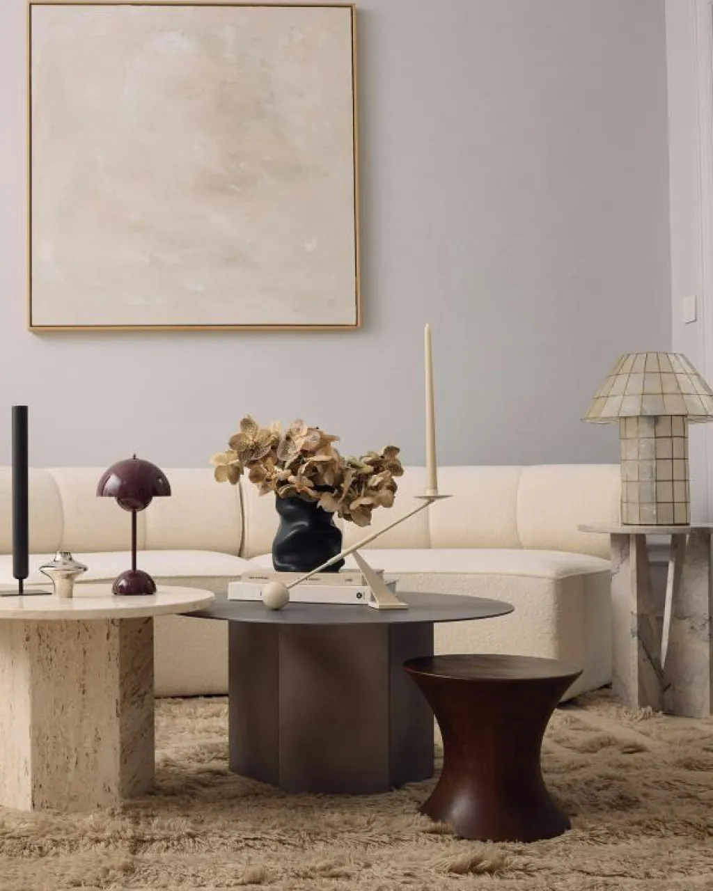 Audo Copenhagen Ljuslyktor-Interconnect Ljusstake Small, Rostfritt Stål