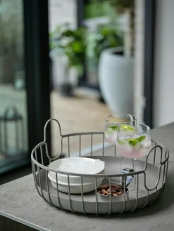 Inu Korg 18x38 cm, Soft Grey