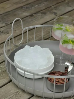 Inu Korg 18x38 cm, Soft Grey