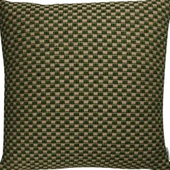 Røros Tweed Prydnadskuddar & Fodral-Isak Kudde 60x60 cm, Green Meadow