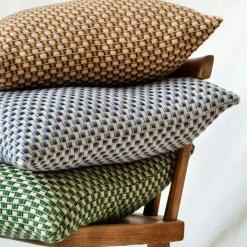 Røros Tweed Prydnadskuddar & Fodral-Isak Kudde 60x60 cm, Green Meadow