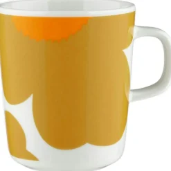 Iso Unikko Mugg 25 cl, Vit / Caramel