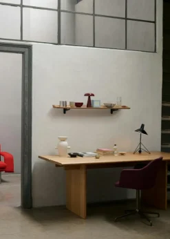 Ita OS2 Skrivbord Med Sladdförvaring 95x260 cm, Ek