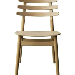 J48 Stol , Svartmålad Ek / Svart Läder