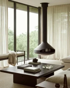 Ethnicraft Bänkar-Jack Bänk, Mahogny / Svart Läder