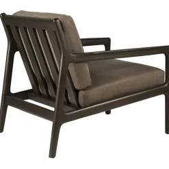 Jack Loungefåtölj, Rosenträ / Svart Läder