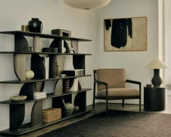 Jack Loungefåtölj, Rosenträ / Svart Läder